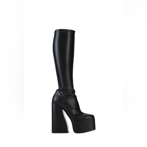 Le Silla Shoes - Le Silla Nikki Black Platform Knee High Boots size 8 US 38 EU BNWT